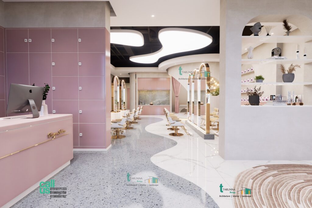 Saloon Interior Design Service by tarunna design