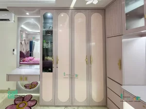 Child bedroom interior design cabinet